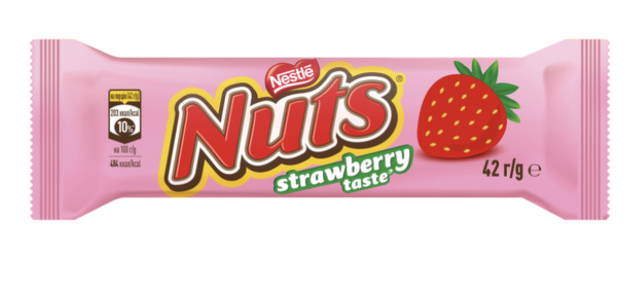 Батончик Натс Полуниця 42г